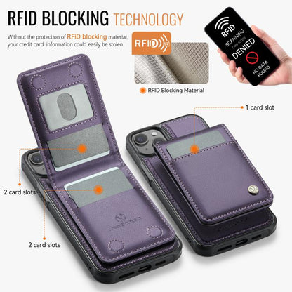 JEEHOOD J06 British Style RFID MagSafe Card Bag PU Phone Case, For iPhone 13, For iPhone 12 / 12 Pro, For iPhone 12 Pro Max, For iPhone 11 Pro Max Apple Accessories engjee5049 More iPhone Cases - JEEHOOD - Mobile Lens - Mobile Camera Lens - Cellphone Accessories - Phone Lens - Smartphone Lens