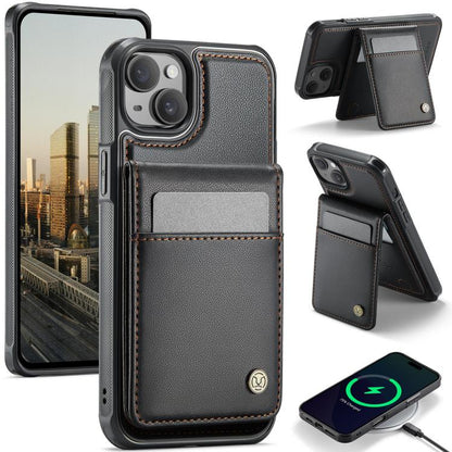 JEEHOOD J06 British Style RFID MagSafe Card Bag PU Phone Case, For iPhone 13, For iPhone 12 / 12 Pro, For iPhone 12 Pro Max, For iPhone 11 Pro Max Apple Accessories engjee5049 More iPhone Cases - JEEHOOD - Mobile Lens - Mobile Camera Lens - Cellphone Accessories - Phone Lens - Smartphone Lens