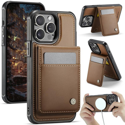 JEEHOOD J06 British Style RFID MagSafe Card Bag PU Phone Case, For iPhone 13, For iPhone 12 / 12 Pro, For iPhone 12 Pro Max, For iPhone 11 Pro Max Apple Accessories engjee5049 More iPhone Cases - JEEHOOD - Mobile Lens - Mobile Camera Lens - Cellphone Accessories - Phone Lens - Smartphone Lens