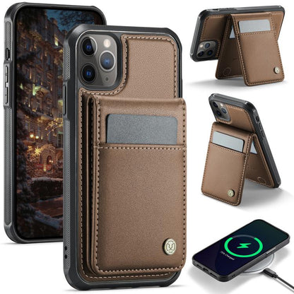 JEEHOOD J06 British Style RFID MagSafe Card Bag PU Phone Case, For iPhone 13, For iPhone 12 / 12 Pro, For iPhone 12 Pro Max, For iPhone 11 Pro Max Apple Accessories engjee5049 More iPhone Cases - JEEHOOD - Mobile Lens - Mobile Camera Lens - Cellphone Accessories - Phone Lens - Smartphone Lens