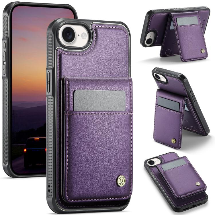 JEEHOOD J06 British Style RFID MagSafe Card Bag PU Phone Case, For iPhone 16e, For iPhone 16 Pro Max, For iPhone 16 Pro, For iPhone 16 Plus Apple Accessories engjee5042 iPhone 16e - JEEHOOD - Mobile Lens - Mobile Camera Lens - Cellphone Accessories - Phone Lens - Smartphone Lens