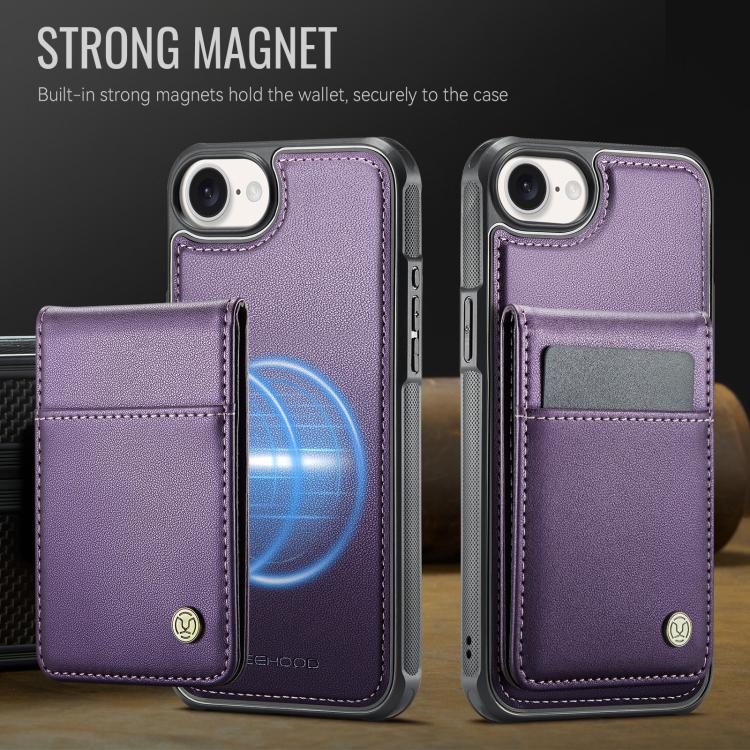 JEEHOOD J06 British Style RFID MagSafe Card Bag PU Phone Case, For iPhone 16e, For iPhone 16 Pro Max, For iPhone 16 Pro, For iPhone 16 Plus Apple Accessories engjee5042 iPhone 16e - JEEHOOD - Mobile Lens - Mobile Camera Lens - Cellphone Accessories - Phone Lens - Smartphone Lens