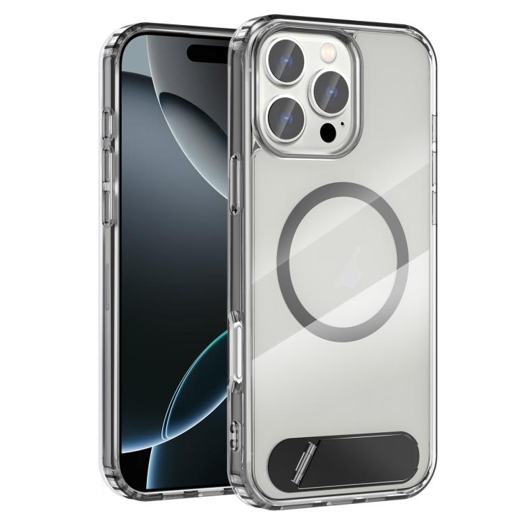 Clear PC Hybrid TPU MagSafe Phone Case with Holder, For iPhone 16 Pro Max, For iPhone 16 Pro, For iPhone 16 Plus, For iPhone 16 Apple Accessories engcle5054 iPhone 16 Pro Max - APEXEL INDIA - Mobile Lens - Mobile Camera Lens - Cellphone Accessories - Phone Lens - Smartphone Lens