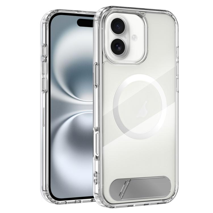 Clear PC Hybrid TPU MagSafe Phone Case with Holder, For iPhone 16 Pro Max, For iPhone 16 Pro, For iPhone 16 Plus, For iPhone 16 Apple Accessories engcle5054 iPhone 16 Pro Max - APEXEL INDIA - Mobile Lens - Mobile Camera Lens - Cellphone Accessories - Phone Lens - Smartphone Lens