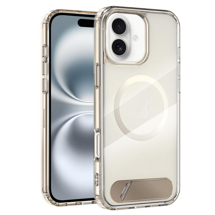 Clear PC Hybrid TPU MagSafe Phone Case with Holder, For iPhone 16 Pro Max, For iPhone 16 Pro, For iPhone 16 Plus, For iPhone 16 Apple Accessories engcle5054 iPhone 16 Pro Max - APEXEL INDIA - Mobile Lens - Mobile Camera Lens - Cellphone Accessories - Phone Lens - Smartphone Lens