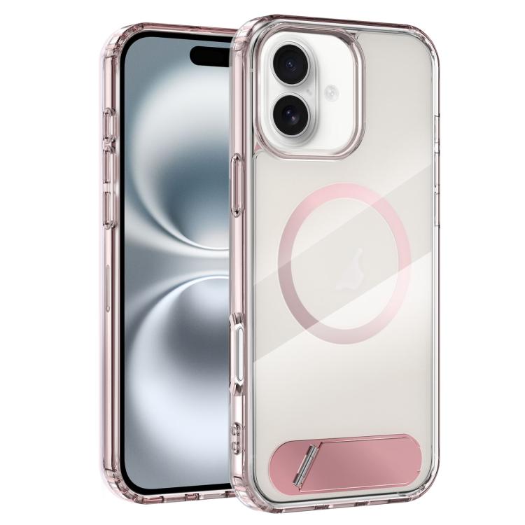 Clear PC Hybrid TPU MagSafe Phone Case with Holder, For iPhone 16 Pro Max, For iPhone 16 Pro, For iPhone 16 Plus, For iPhone 16 Apple Accessories engcle5054 iPhone 16 Pro Max - APEXEL INDIA - Mobile Lens - Mobile Camera Lens - Cellphone Accessories - Phone Lens - Smartphone Lens