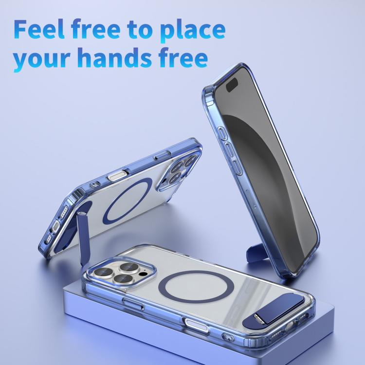 Clear PC Hybrid TPU MagSafe Phone Case with Holder, For iPhone 16 Pro Max, For iPhone 16 Pro, For iPhone 16 Plus, For iPhone 16 Apple Accessories engcle5054 iPhone 16 Pro Max - APEXEL INDIA - Mobile Lens - Mobile Camera Lens - Cellphone Accessories - Phone Lens - Smartphone Lens