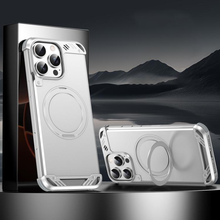 R-JUST RJ63-1 Frameless Aroma Mecha MagSafe Holder Phone Case, For iPhone 16 Pro Max, For iPhone 16 Pro, For iPhone 16 Plus, For iPhone 16, For iPhone 15 Pro Max, For iPhone 15 Pro Apple Accessories engr-j5074 iPhone 16 Pro Max - R-JUST - Mobile Lens - Mobile Camera Lens - Cellphone Accessories - Phone Lens - Smartphone Lens