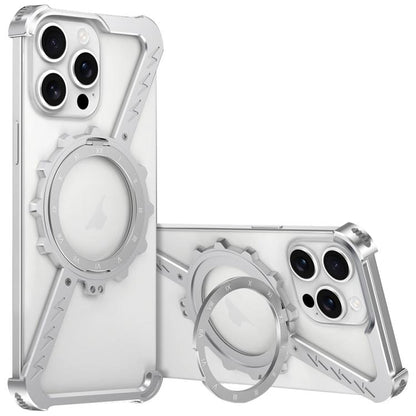 Z-shaped Frameless Metal 360 Holder MagSafe Phone Case, For iPhone 16 Pro Max, For iPhone 16 Pro, For iPhone 16 Plus, For iPhone 16, For iPhone 15 Pro Max, For iPhone 15 Pro Apple Accessories engz-s5061 iPhone 16 Pro Max - APEXEL INDIA - Mobile Lens - Mobile Camera Lens - Cellphone Accessories - Phone Lens - Smartphone Lens