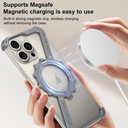 Z-shaped Frameless Metal 360 Holder MagSafe Phone Case, For iPhone 13 Apple Accessories engz-s5063 More iPhone Cases - APEXEL INDIA - Mobile Lens - Mobile Camera Lens - Cellphone Accessories - Phone Lens - Smartphone Lens