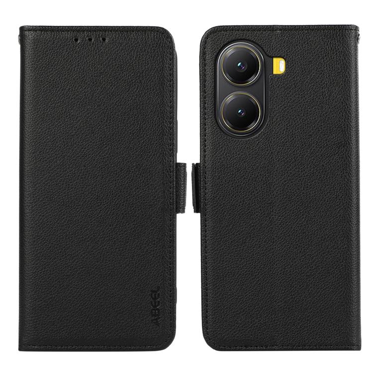 ABEEL Side-Magnetic Litchi Pattern Leather RFID Phone Case, For Xiaomi 15T 5G, For Xiaomi Poco F7 Pro / F7 Ultra, For Xiaomi 15 Ultra, For Xiaomi Poco X7 Pro