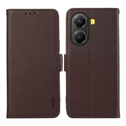 ABEEL Side-Magnetic Litchi Pattern Leather RFID Phone Case, For Xiaomi 15T 5G, For Xiaomi Poco F7 Pro / F7 Ultra, For Xiaomi 15 Ultra, For Xiaomi Poco X7 Pro