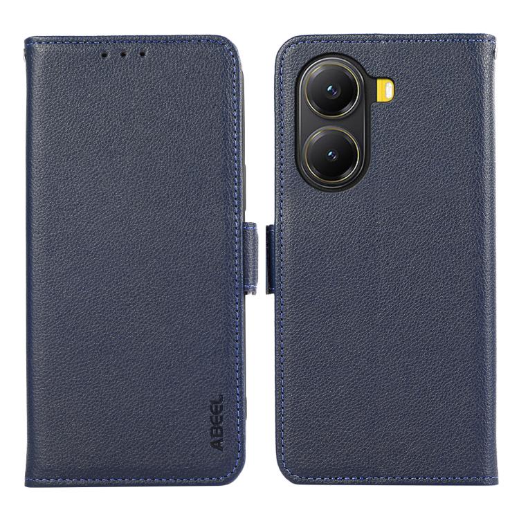 ABEEL Side-Magnetic Litchi Pattern Leather RFID Phone Case, For Xiaomi 15T 5G, For Xiaomi Poco F7 Pro / F7 Ultra, For Xiaomi 15 Ultra, For Xiaomi Poco X7 Pro