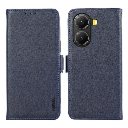 ABEEL Side-Magnetic Litchi Pattern Leather RFID Phone Case, For Xiaomi 15T 5G, For Xiaomi Poco F7 Pro / F7 Ultra, For Xiaomi 15 Ultra, For Xiaomi Poco X7 Pro