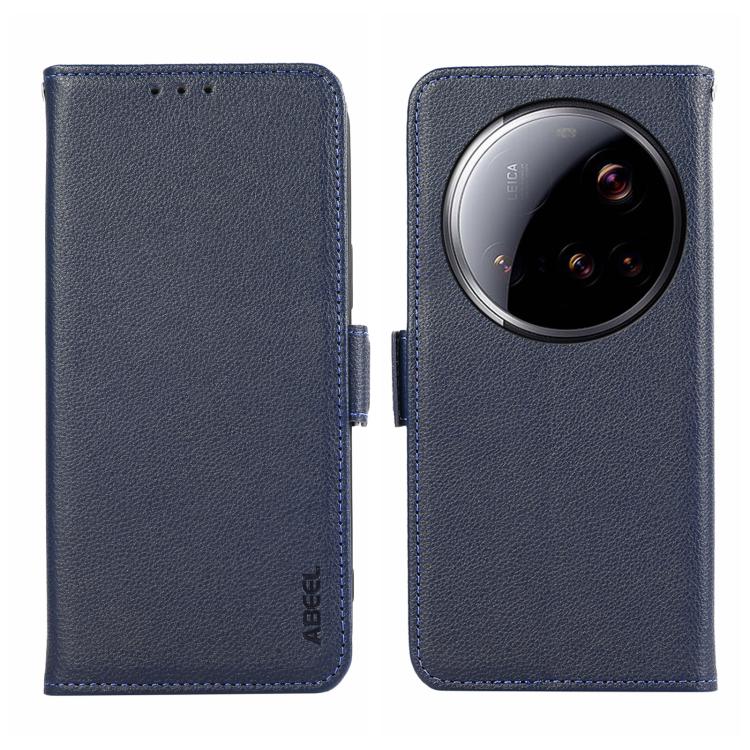 ABEEL Side-Magnetic Litchi Pattern Leather RFID Phone Case, For Xiaomi 15T 5G, For Xiaomi Poco F7 Pro / F7 Ultra, For Xiaomi 15 Ultra, For Xiaomi Poco X7 Pro