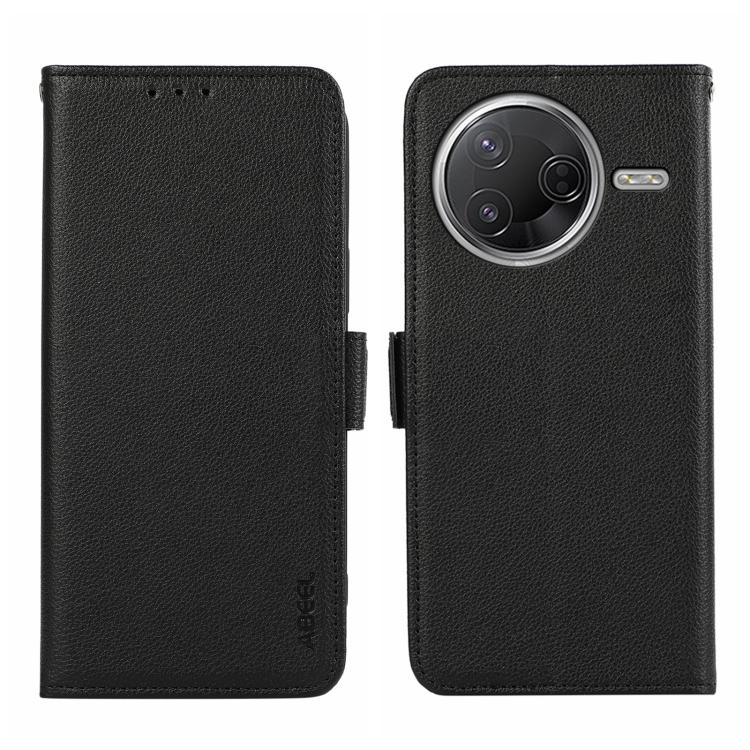 ABEEL Side-Magnetic Litchi Pattern Leather RFID Phone Case, For Xiaomi 15T 5G, For Xiaomi Poco F7 Pro / F7 Ultra, For Xiaomi 15 Ultra, For Xiaomi Poco X7 Pro
