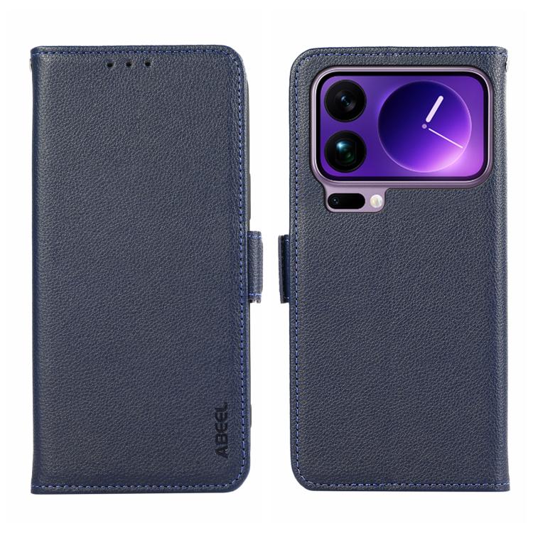 ABEEL Side-Magnetic Litchi Pattern Leather RFID Phone Case, For Xiaomi 17T Pro 5G, For Xiaomi 17T 5G, For Xiaomi 17 Pro Max, For Xiaomi 17 Pro, For Xiaomi 17, For Xiaomi 15T Pro 5G