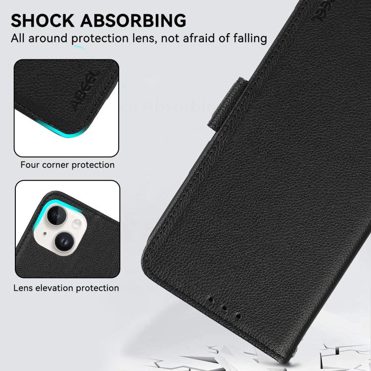 ABEEL Side-Magnetic Litchi Pattern Leather RFID Phone Case, For Xiaomi 17T Pro 5G, For Xiaomi 17T 5G, For Xiaomi 17 Pro Max, For Xiaomi 17 Pro, For Xiaomi 17, For Xiaomi 15T Pro 5G
