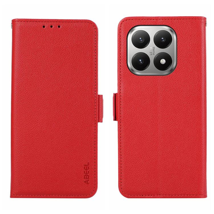ABEEL Side-Magnetic Litchi Pattern Leather RFID Phone Case, For Xiaomi 17T Pro 5G, For Xiaomi 17T 5G, For Xiaomi 17 Pro Max, For Xiaomi 17 Pro, For Xiaomi 17, For Xiaomi 15T Pro 5G