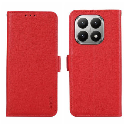 ABEEL Side-Magnetic Litchi Pattern Leather RFID Phone Case, For Xiaomi 17T Pro 5G, For Xiaomi 17T 5G, For Xiaomi 17 Pro Max, For Xiaomi 17 Pro, For Xiaomi 17, For Xiaomi 15T Pro 5G