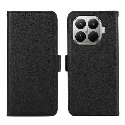 ABEEL Side-Magnetic Litchi Pattern Leather RFID Phone Case, For Xiaomi 17T Pro 5G, For Xiaomi 17T 5G, For Xiaomi 17 Pro Max, For Xiaomi 17 Pro, For Xiaomi 17, For Xiaomi 15T Pro 5G
