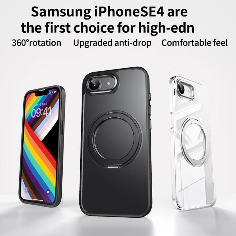 Frosted 360 Degree MagSafe Magnetic Holder Phone Case, For iPhone 16e Apple Accessories engfro5120 iPhone 16e - APEXEL INDIA - Mobile Lens - Mobile Camera Lens - Cellphone Accessories - Phone Lens - Smartphone Lens