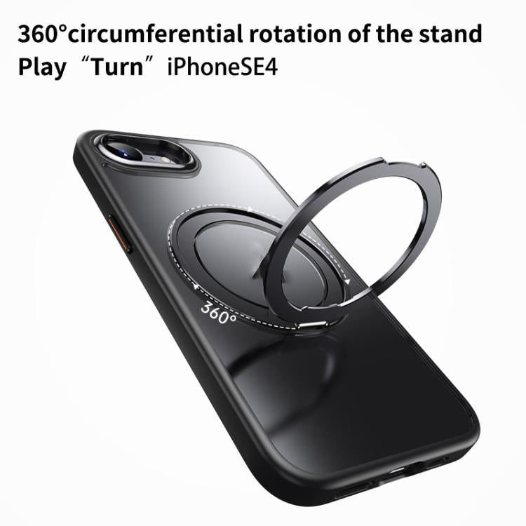 Frosted 360 Degree MagSafe Magnetic Holder Phone Case, For iPhone 16e Apple Accessories engfro5120 iPhone 16e - APEXEL INDIA - Mobile Lens - Mobile Camera Lens - Cellphone Accessories - Phone Lens - Smartphone Lens