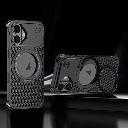 R-JUST RJ-64 Aromatherapy Heat Dissipation MagSafe Phone Case with Stand, For iPhone 16 Pro Max, For iPhone 16 Pro, For iPhone 16, For iPhone 15 Pro Max, For iPhone 15 Pro, For iPhone 15, For iPhone 14, For iPhone 14 Pro Apple Accessories engr-j5140 iPhone 16 Pro Max - R-JUST - Mobile Lens - Mobile Camera Lens - Cellphone Accessories - Phone Lens - Smartphone Lens