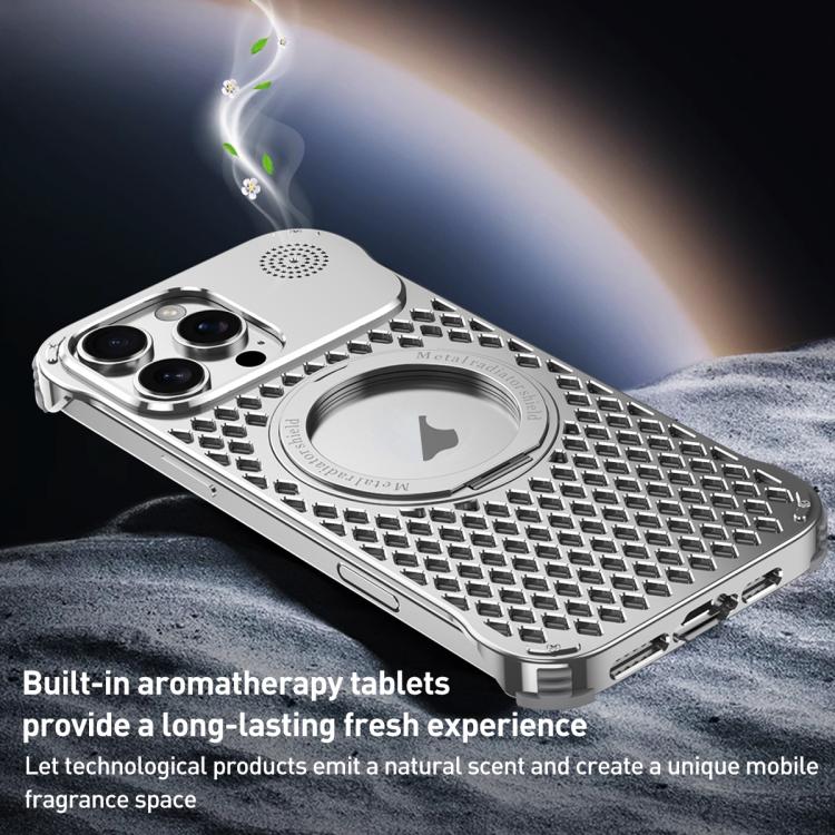 R-JUST RJ-64 Aromatherapy Heat Dissipation MagSafe Phone Case with Stand, For iPhone 16 Pro Max, For iPhone 16 Pro, For iPhone 16, For iPhone 15 Pro Max, For iPhone 15 Pro, For iPhone 15, For iPhone 14, For iPhone 14 Pro Apple Accessories engr-j5140 iPhone 16 Pro Max - R-JUST - Mobile Lens - Mobile Camera Lens - Cellphone Accessories - Phone Lens - Smartphone Lens
