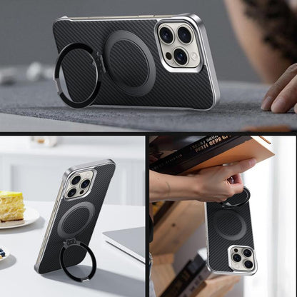 SULADA Kevlar Texture MagSafe Magnetic Holder Phone Case, For iPhone 16 Pro Max, For iPhone 16 Pro, For iPhone 16 Plus, For iPhone 16, For iPhone 15 Pro Max, For iPhone 15 Pro Apple Accessories engsul5132 iPhone 16 Pro Max - SULADA - Mobile Lens - Mobile Camera Lens - Cellphone Accessories - Phone Lens - Smartphone Lens