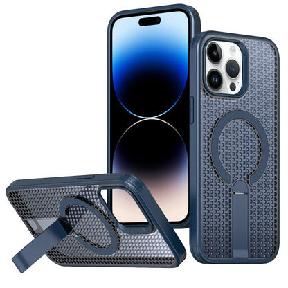 Honeycomb Cooling MagSafe Holder Phone Case, For iPhone 14 / 13, For iPhone 14 Pro Max, For iPhone 13 Pro Max / 12 Pro Max Apple Accessories enghon5668 More iPhone Cases - APEXEL INDIA - Mobile Lens - Mobile Camera Lens - Cellphone Accessories - Phone Lens - Smartphone Lens