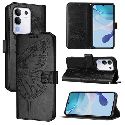 Embossed Butterfly Leather Phone Case, For vivo V50 Lite 5G, For vivo Y29S 5G / Y04 4G Global, For vivo Y29 4G Global