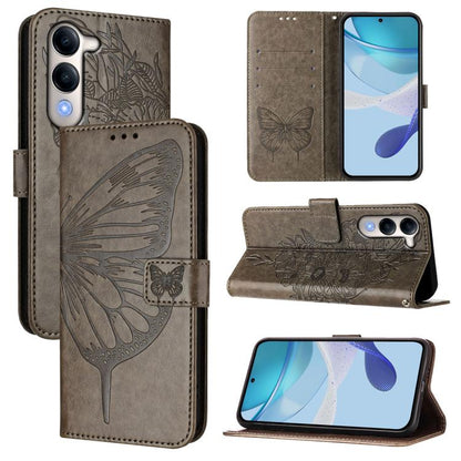 Embossed Butterfly Leather Phone Case, For vivo V50 Lite 5G, For vivo Y29S 5G / Y04 4G Global, For vivo Y29 4G Global