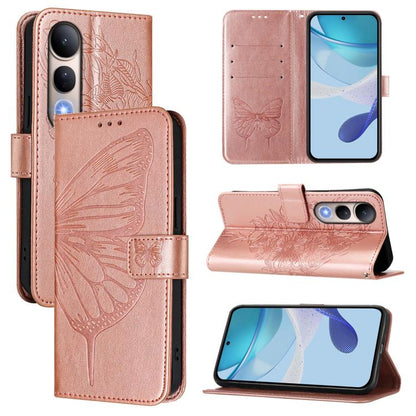 Embossed Butterfly Leather Phone Case, For vivo V50 Lite 5G, For vivo Y29S 5G / Y04 4G Global, For vivo Y29 4G Global