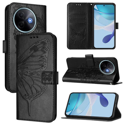 Embossed Butterfly Leather Phone Case, For vivo S30 Pro mini, For vivo S30, For vivo Y39 5G Global