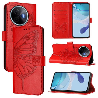 Embossed Butterfly Leather Phone Case, For vivo S30 Pro mini, For vivo S30, For vivo Y39 5G Global
