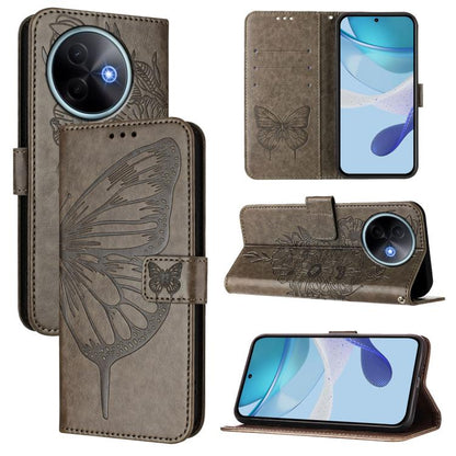 Embossed Butterfly Leather Phone Case, For vivo S30 Pro mini, For vivo S30, For vivo Y39 5G Global