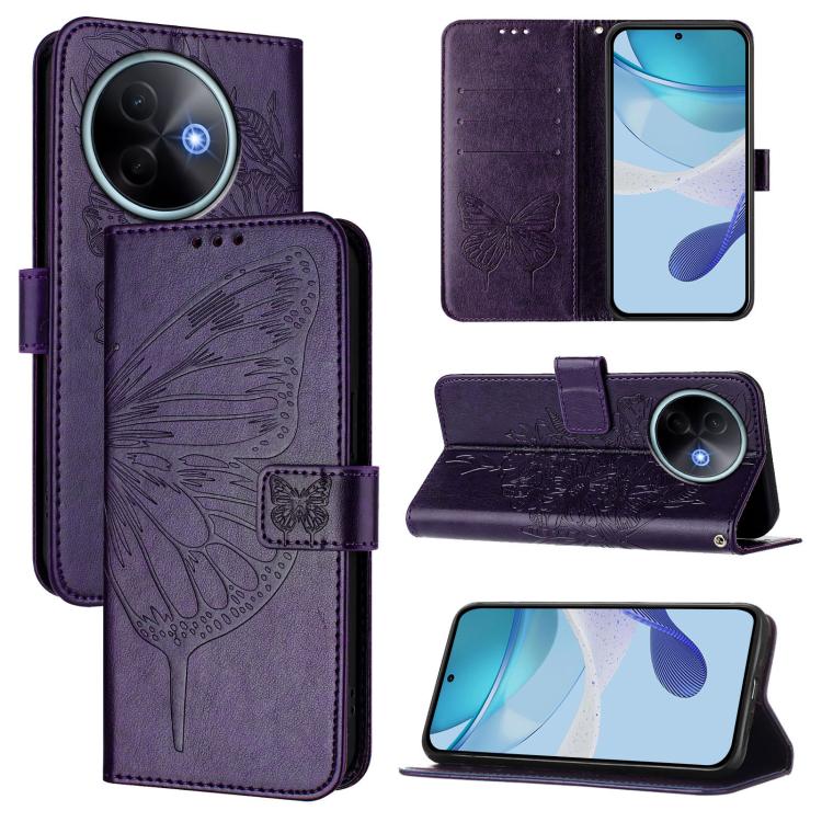 Embossed Butterfly Leather Phone Case, For vivo S30 Pro mini, For vivo S30, For vivo Y39 5G Global