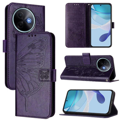 Embossed Butterfly Leather Phone Case, For vivo S30 Pro mini, For vivo S30, For vivo Y39 5G Global