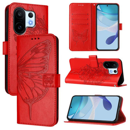 Embossed Butterfly Leather Phone Case, For vivo S30 Pro mini, For vivo S30, For vivo Y39 5G Global