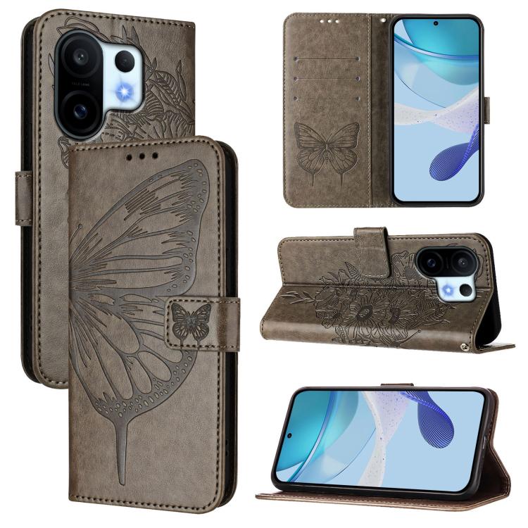 Embossed Butterfly Leather Phone Case, For vivo S30 Pro mini, For vivo S30, For vivo Y39 5G Global