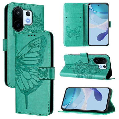 Embossed Butterfly Leather Phone Case, For vivo S30 Pro mini, For vivo S30, For vivo Y39 5G Global