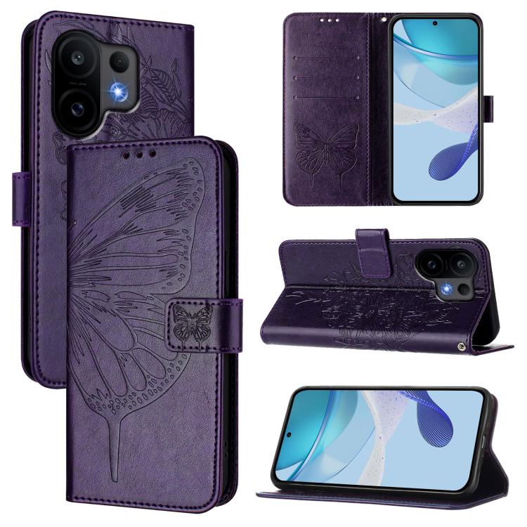 Embossed Butterfly Leather Phone Case, For vivo S30 Pro mini, For vivo S30, For vivo Y39 5G Global