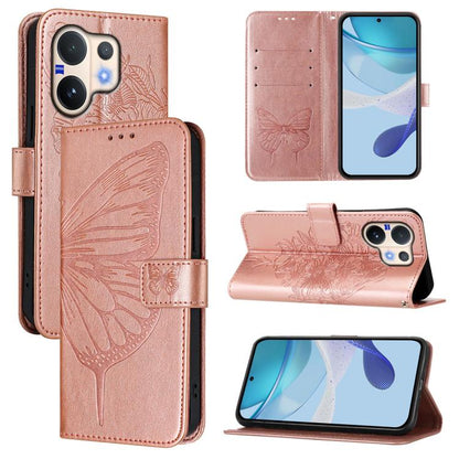 Embossed Butterfly Leather Phone Case, For vivo Y400 5G Global, For vivo Y400 4G, For vivo V60 5G Global