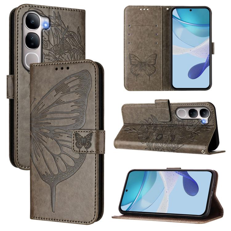 Embossed Butterfly Leather Phone Case, For vivo X300, For vivo V60 Lite 4G / 5G, For vivo Y31 5G 2025