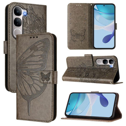Embossed Butterfly Leather Phone Case, For vivo X300, For vivo V60 Lite 4G / 5G, For vivo Y31 5G 2025