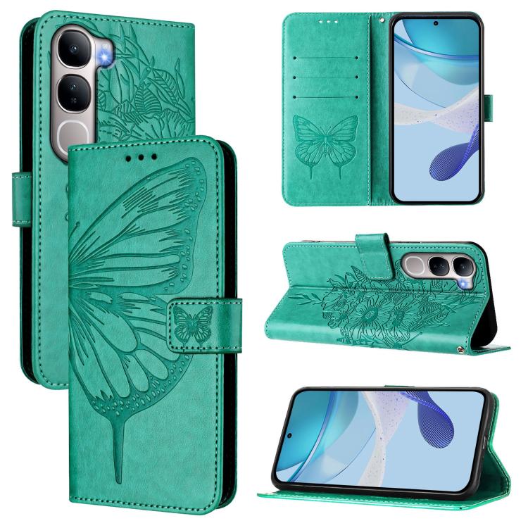 Embossed Butterfly Leather Phone Case, For vivo X300, For vivo V60 Lite 4G / 5G, For vivo Y31 5G 2025