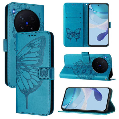 Embossed Butterfly Leather Phone Case, For vivo Y21 5G 2026 Global / Y05 4G, For vivo X300 Ultra 5G, For vivo X300 Pro