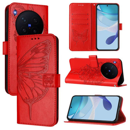 Embossed Butterfly Leather Phone Case, For vivo X300, For vivo V60 Lite 4G / 5G, For vivo Y31 5G 2025