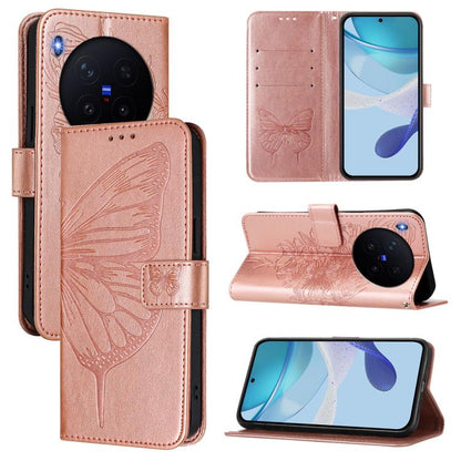 Embossed Butterfly Leather Phone Case, For vivo X300, For vivo V60 Lite 4G / 5G, For vivo Y31 5G 2025